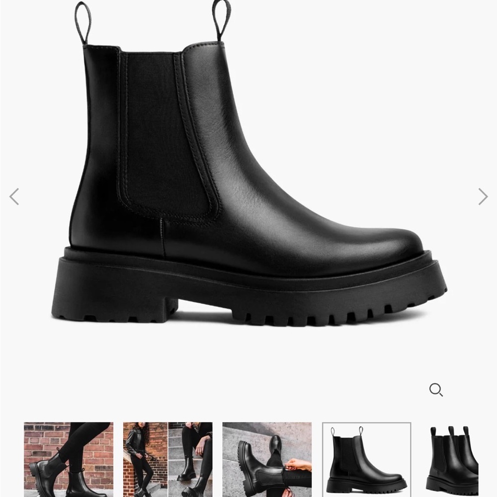 Thursday Boot Co Legend Chelsea Boot Black Leather Women’s Size 8.5 US